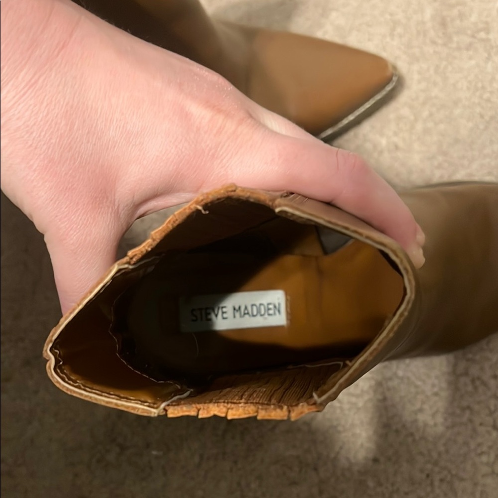 Steve Madden Leather Ankle Boots - Picture 2 of 3